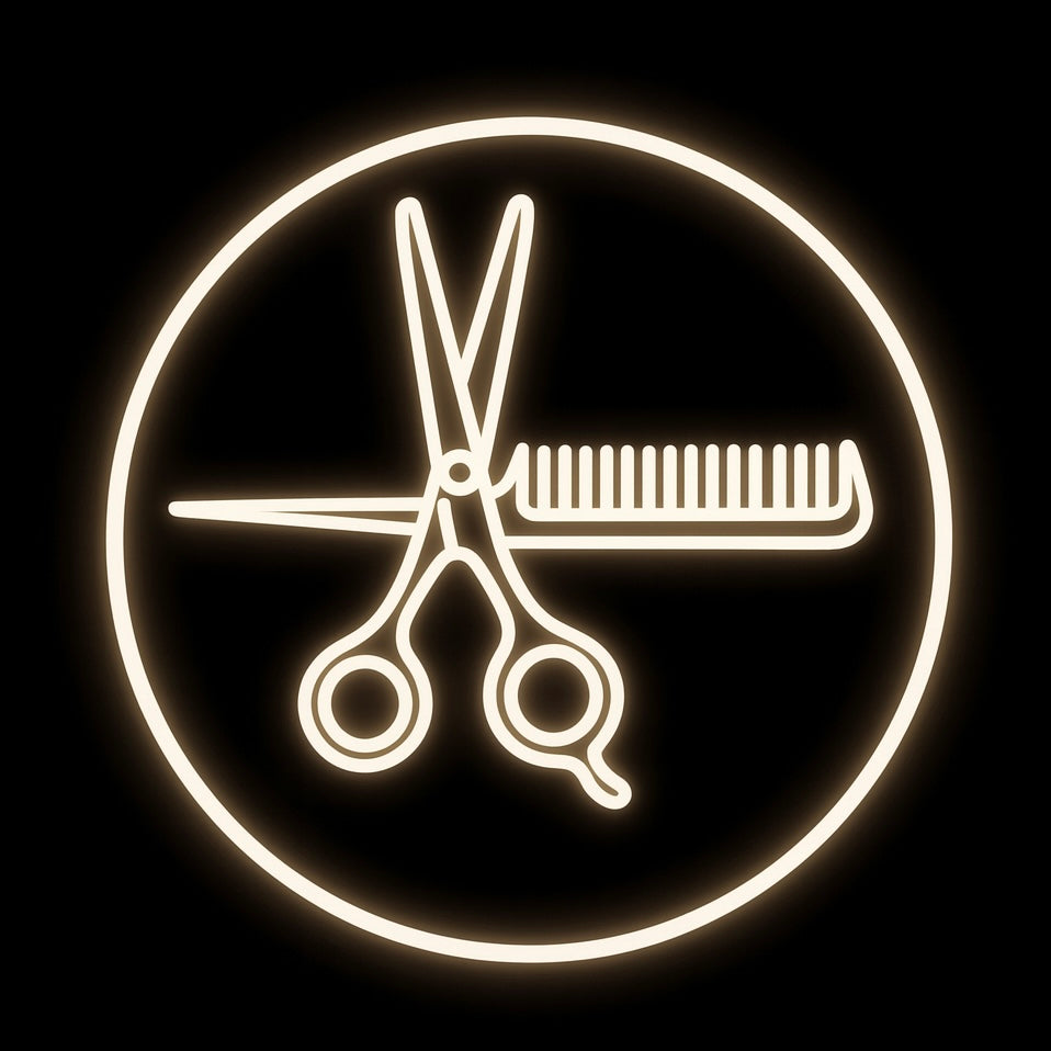 Scissor And Comb - LED Neon Sign