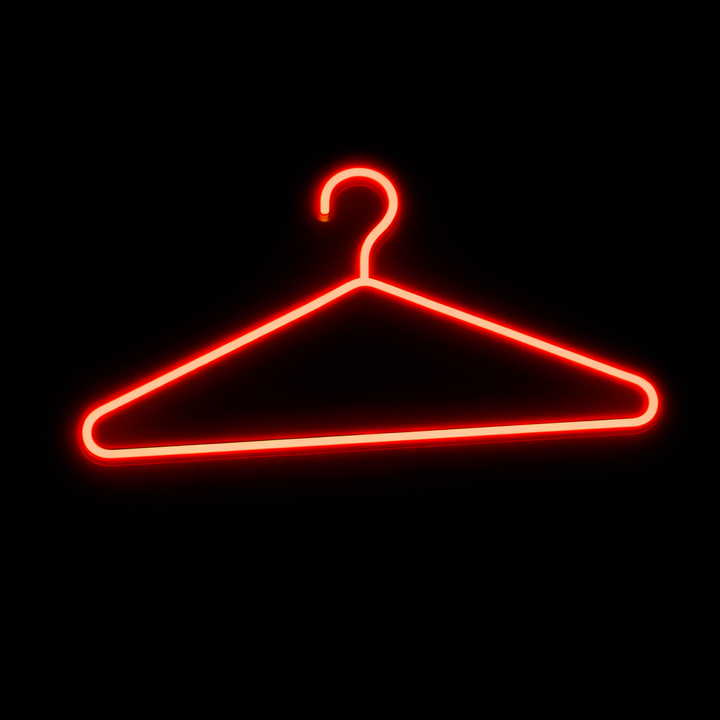 Coat Hanger - LED Neon Sign