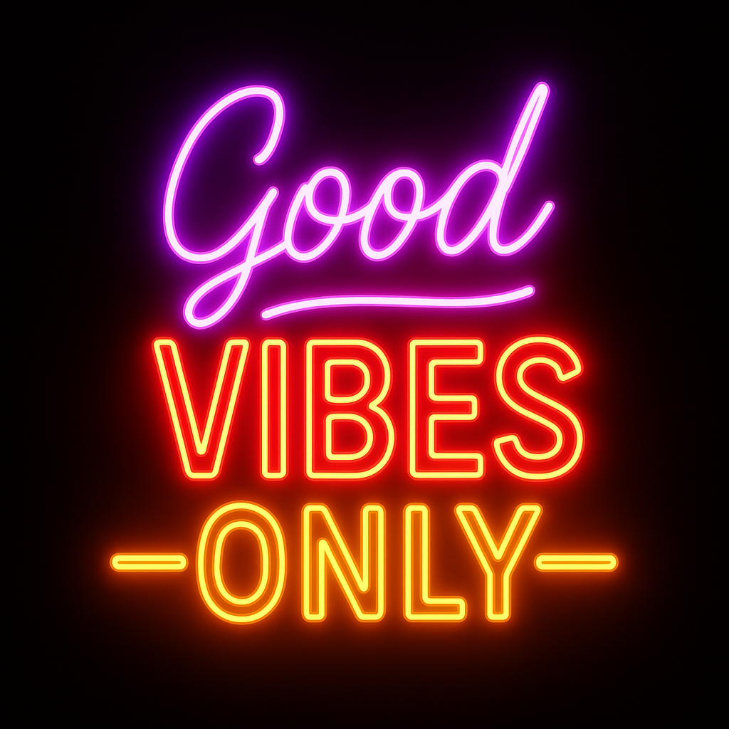 Good Vibes Only - LED Neon Sign