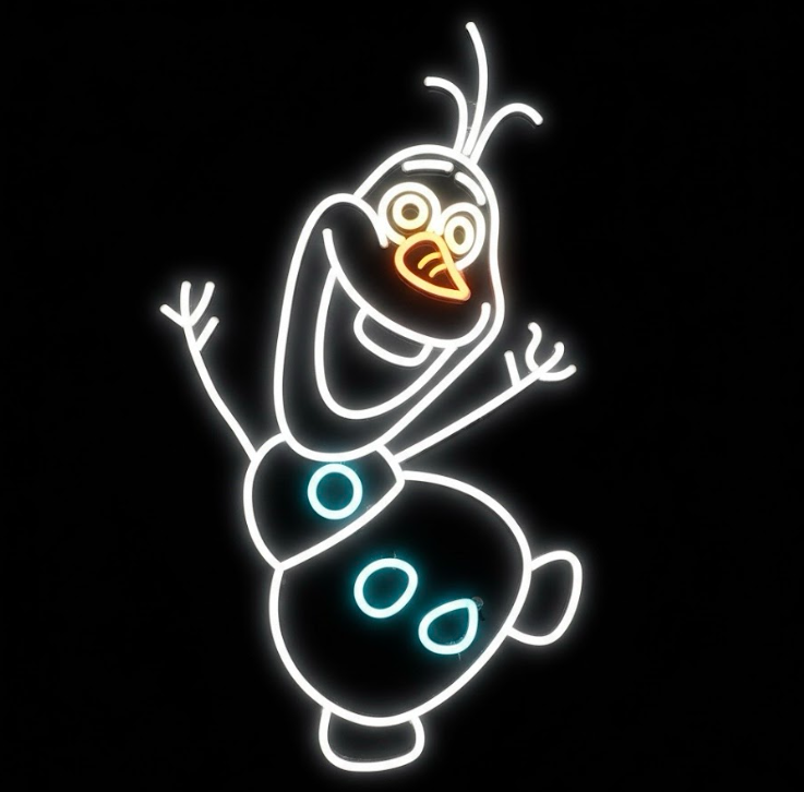 Olaf - LED Neon Sign
