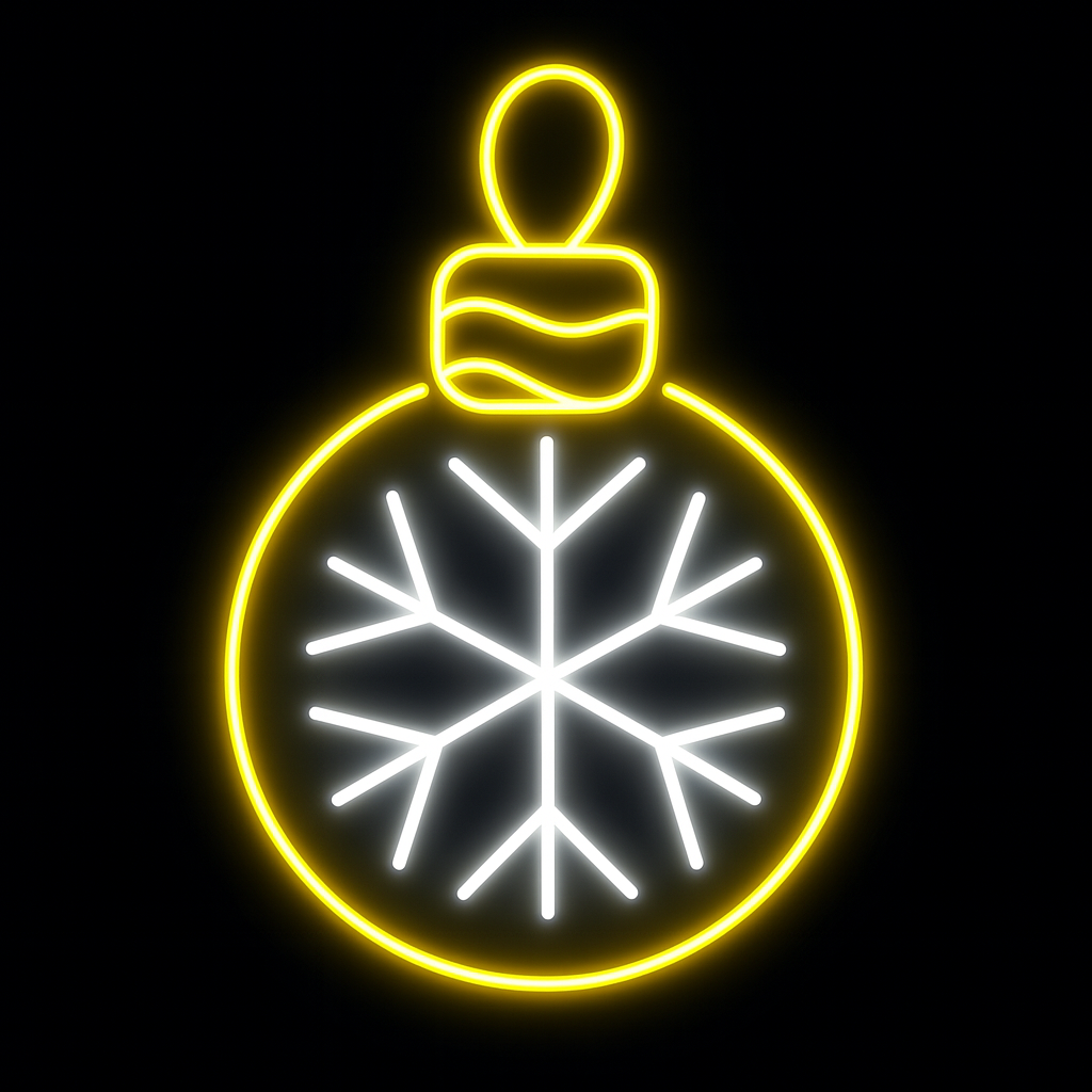 Christmas Ball - LED Neon Sign