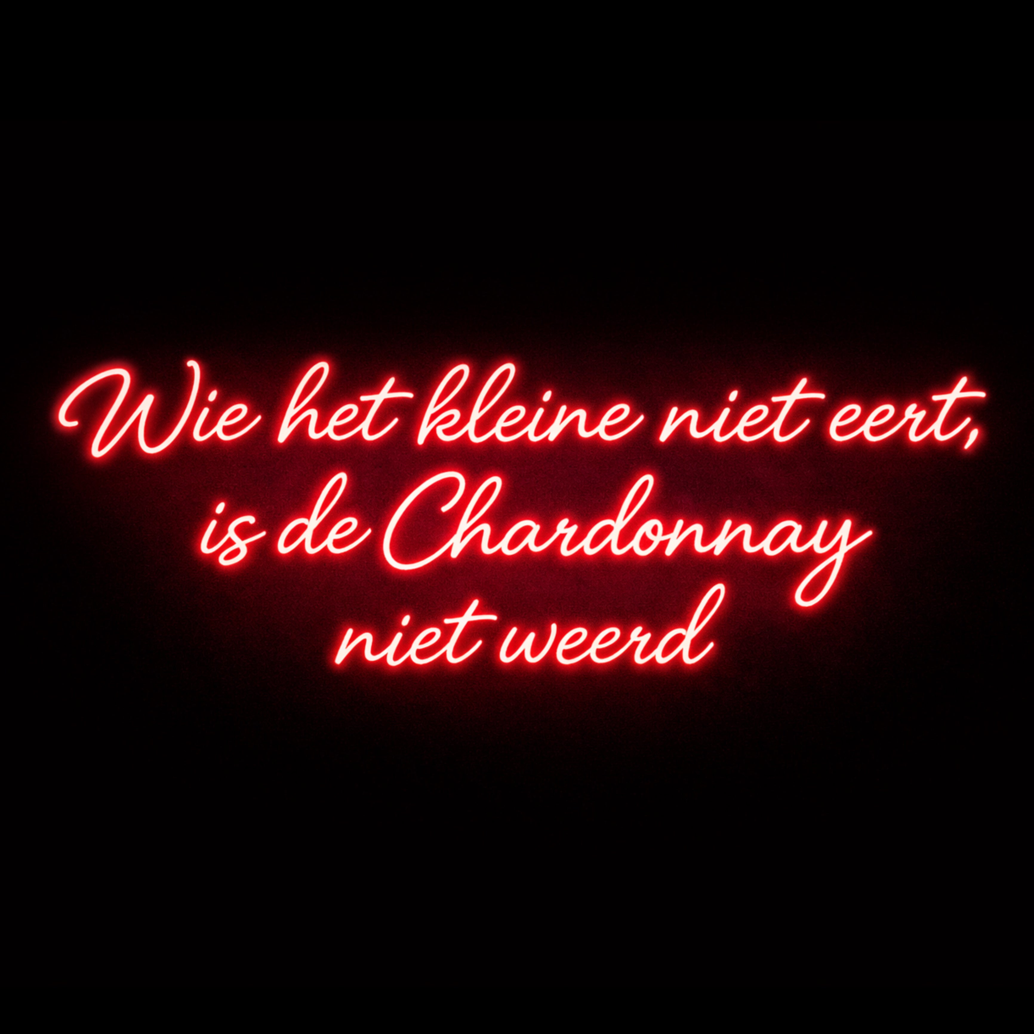 Wie Het Kleine Niet Eert - LED Neon Sign