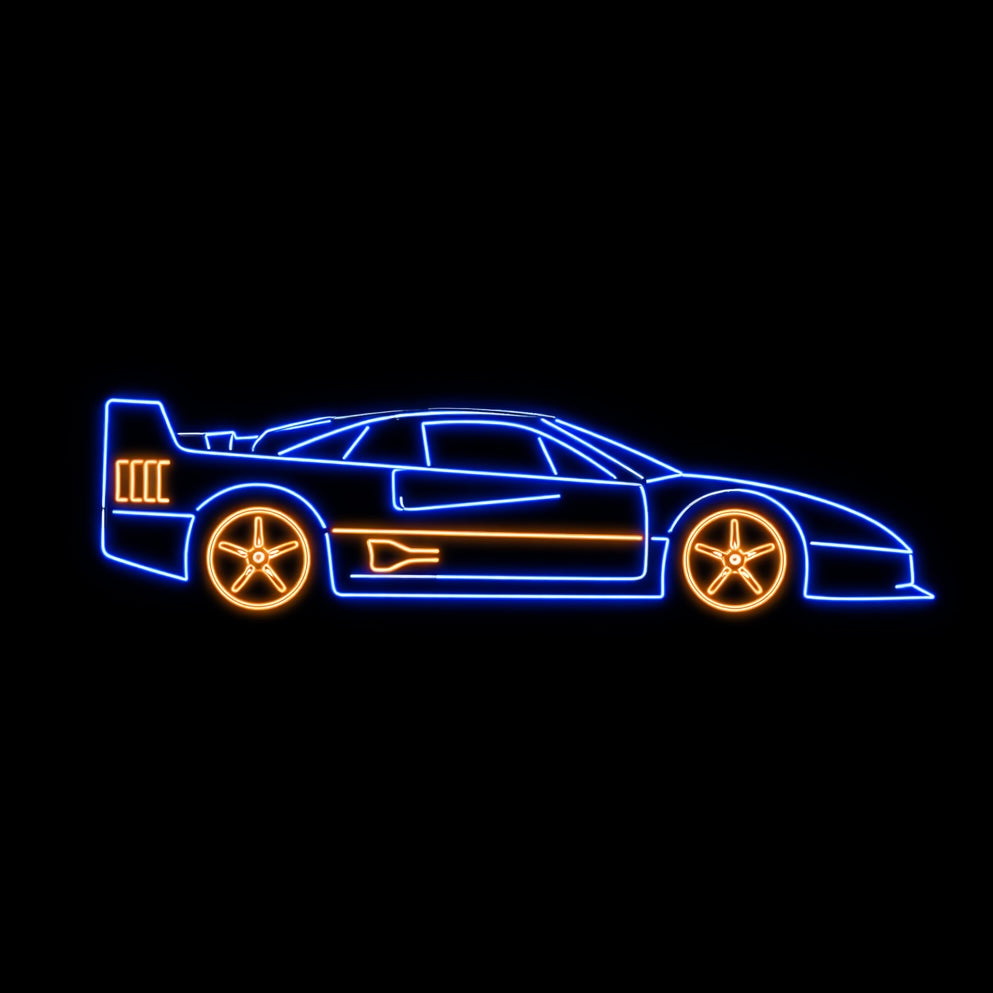 Sports Car - LED Neon Sign