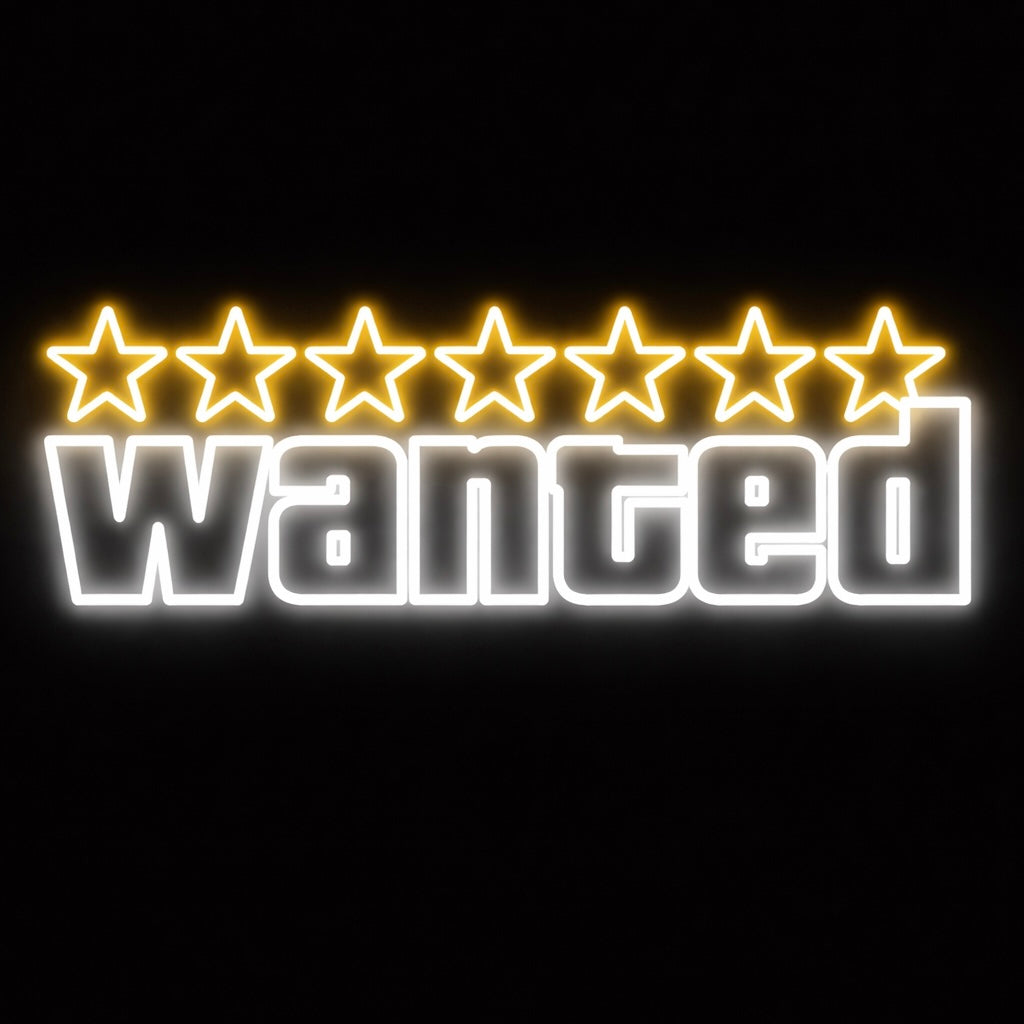 Wanted - LED Neon Sign
