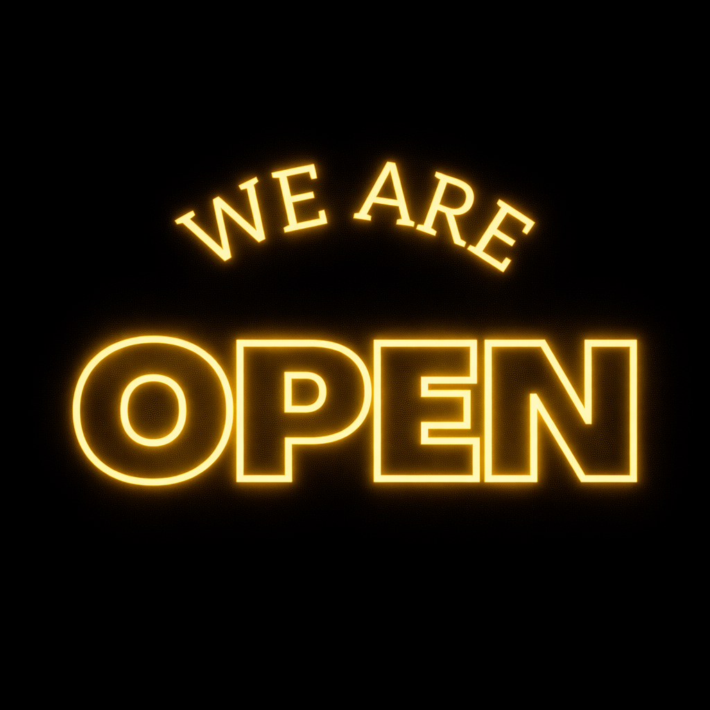 We Are Open - LED Neon Sign