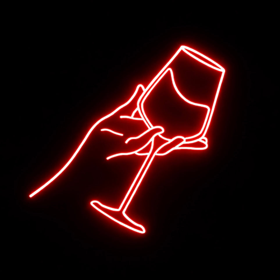 Wine Glass - LED Neon Sign