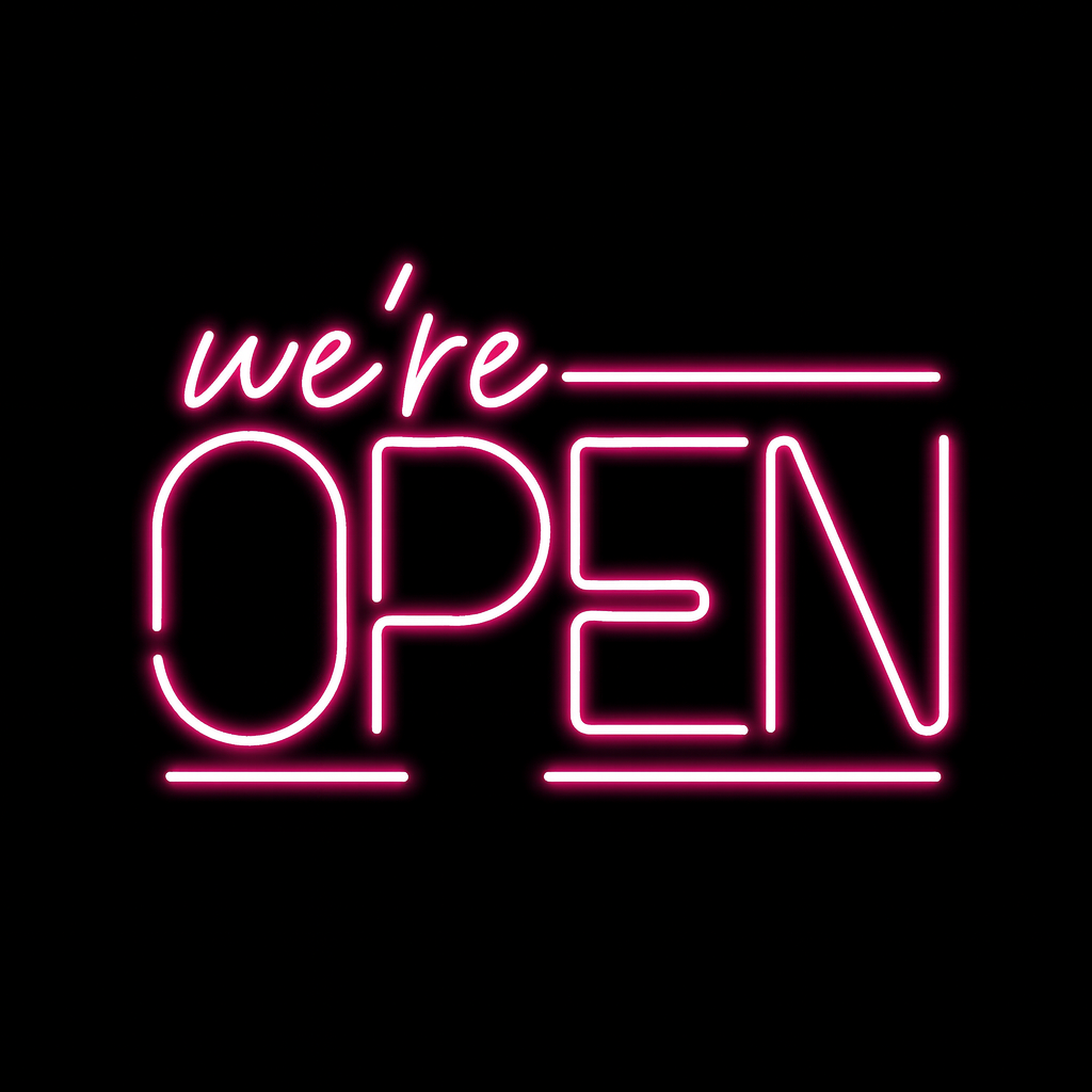 We're Open - LED Neon Sign