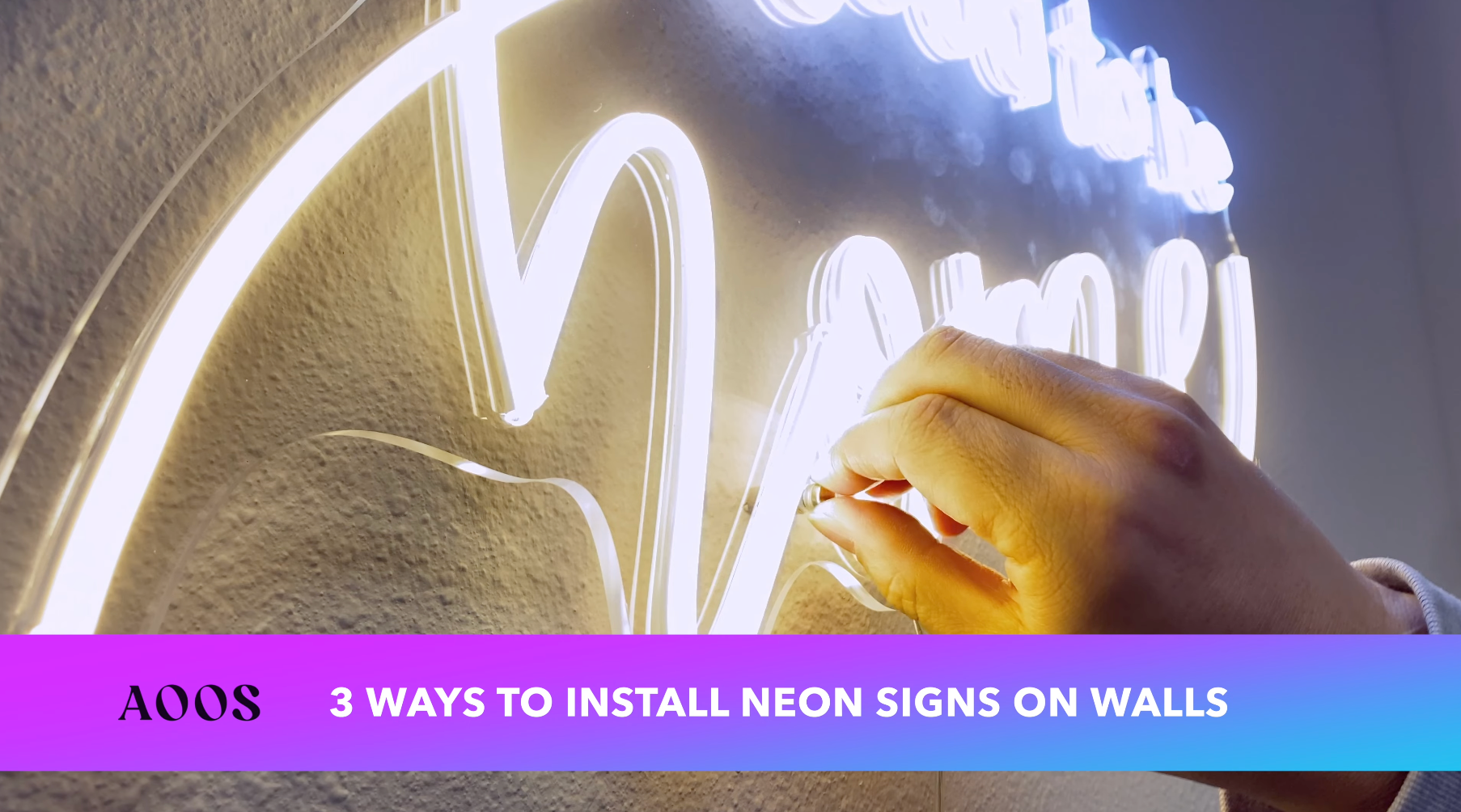 Video laden: Uitlegvideo: hoe installeer je een NeonSignz neon sign.