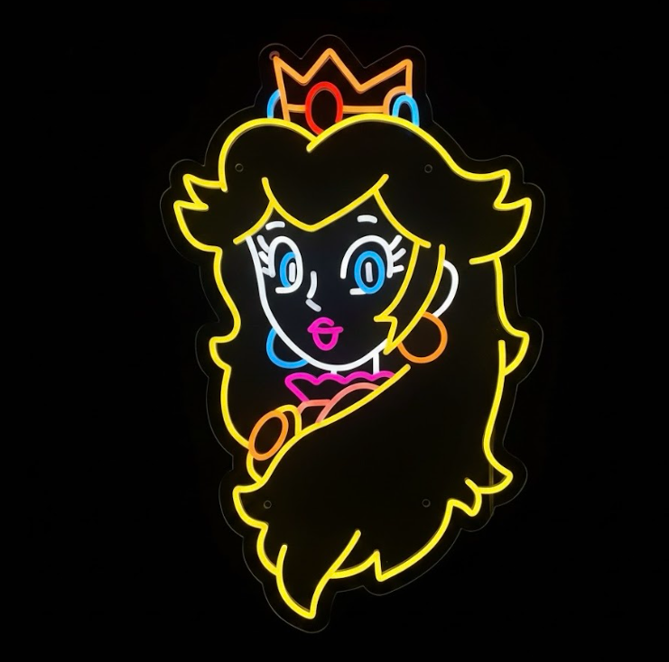 Princess Peach - LED Neon Sign
